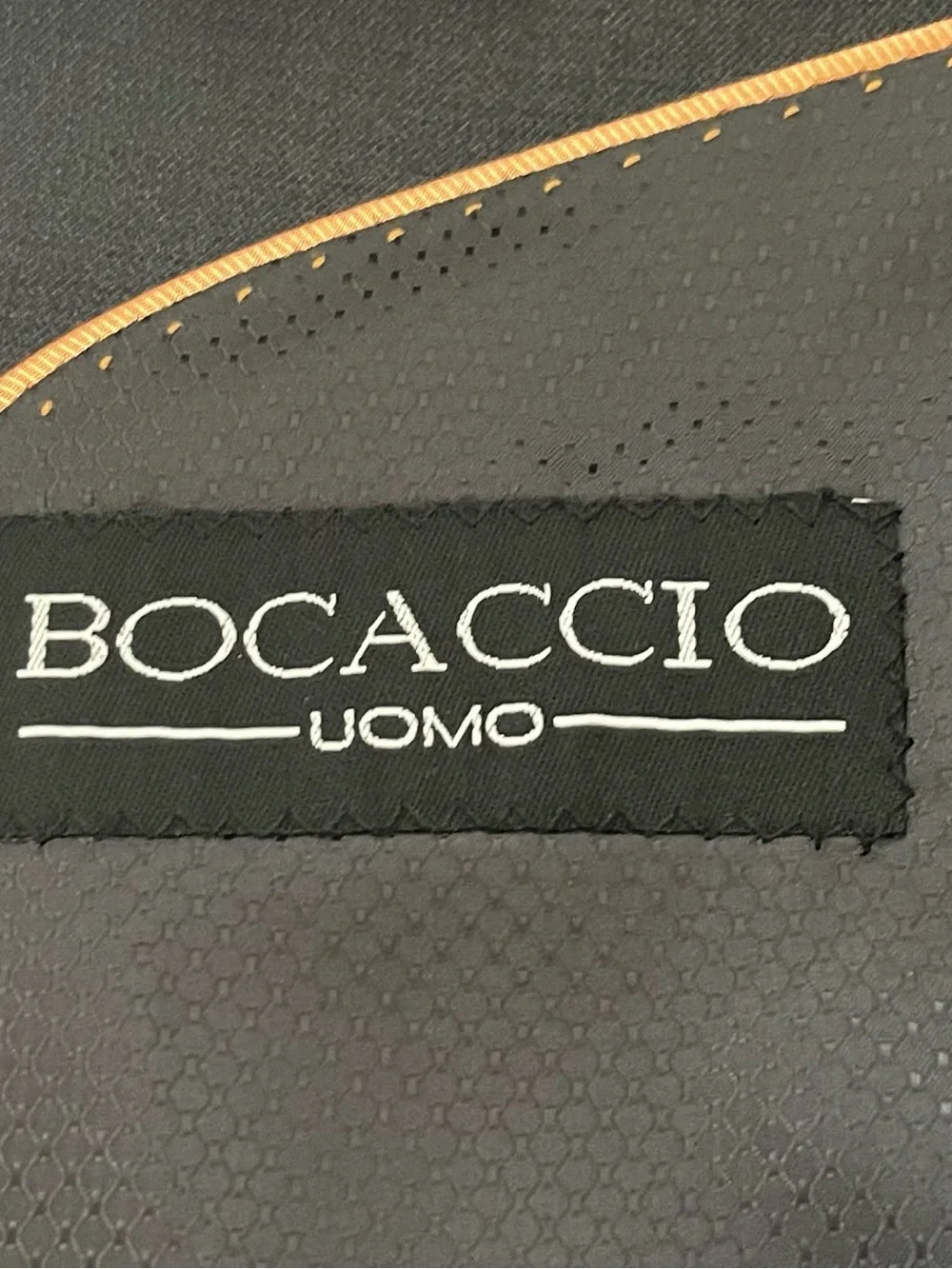 Bocaccio UOMO Men's Black Gray Suit
